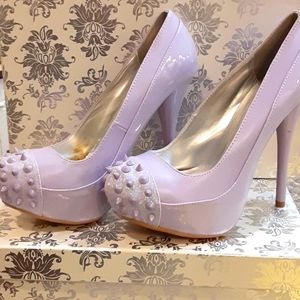 Glittery Lavender Heels